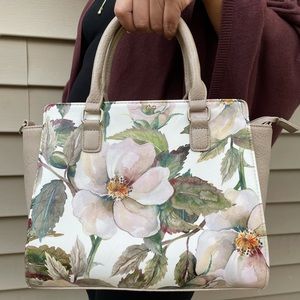 Floral Watercolour Print Handbag